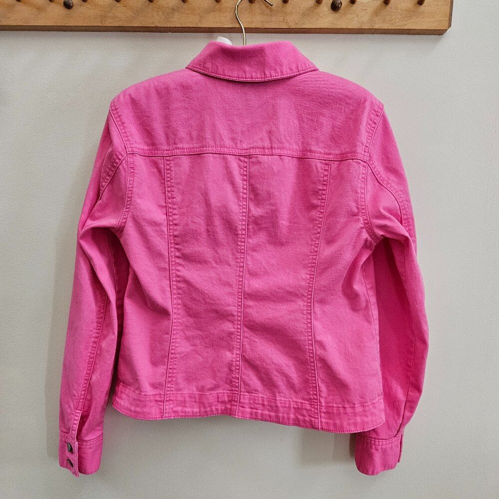 Women's Pink Jean Jacket - Size S - Picture 8 of 16